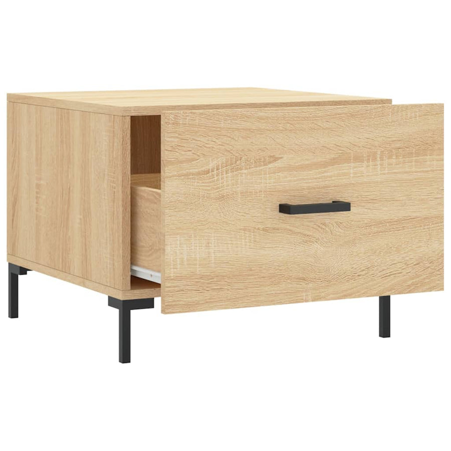 Salontafels 50X50X40 Cm Bewerkt Hout Kleurig 2 Sonoma eiken