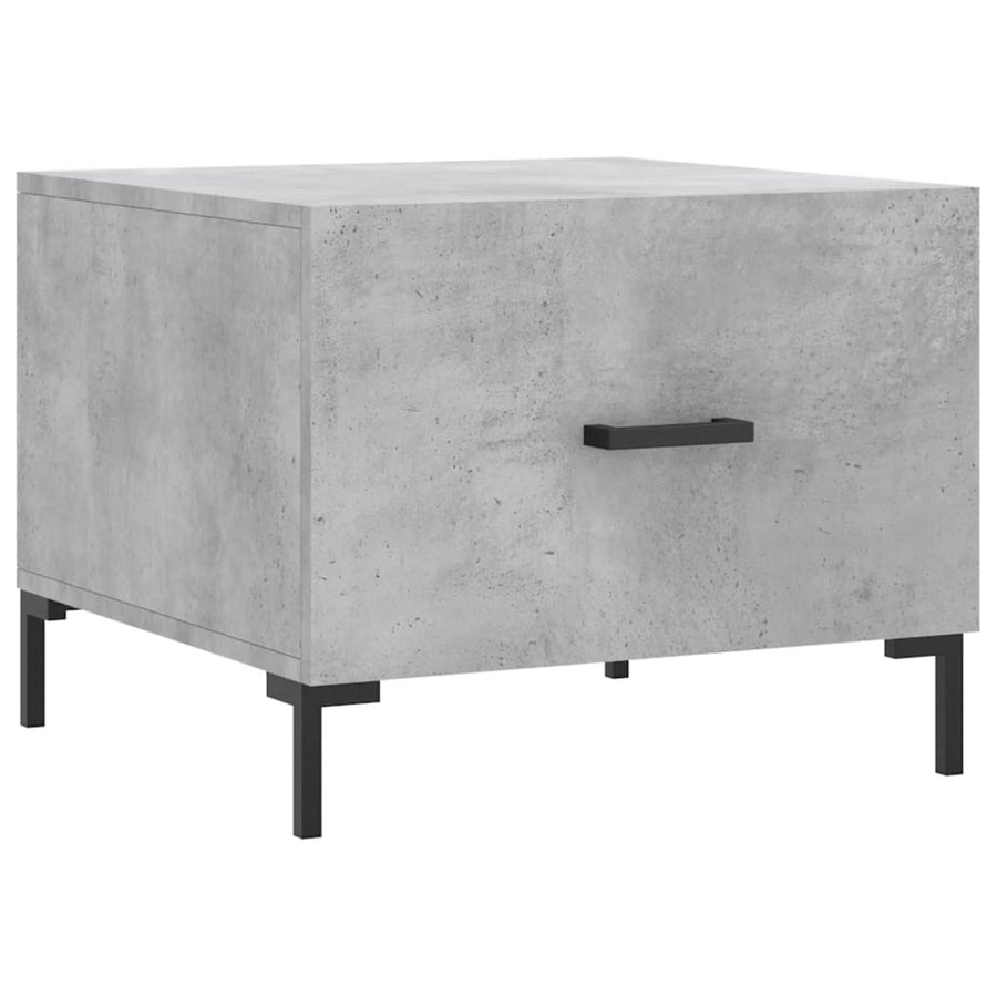 Salontafel 50X50X40 Cm Bewerkt Hout 1 Betongrijs