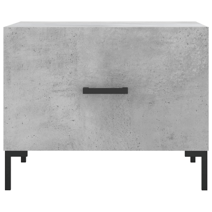 Salontafel 50X50X40 Cm Bewerkt Hout 1 Betongrijs