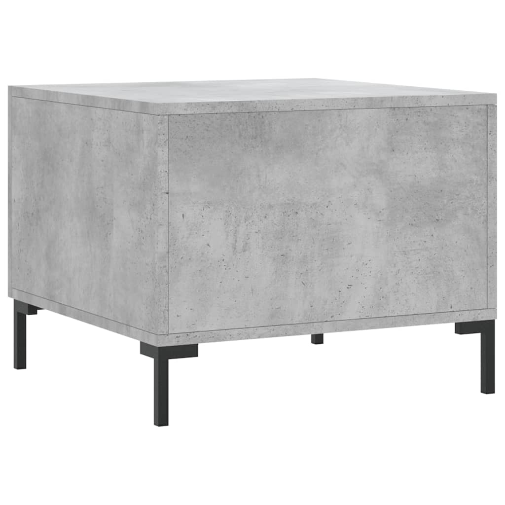 Salontafel 50X50X40 Cm Bewerkt Hout 1 Betongrijs