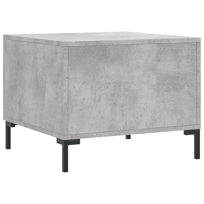 Salontafel 50X50X40 Cm Bewerkt Hout 1 Betongrijs