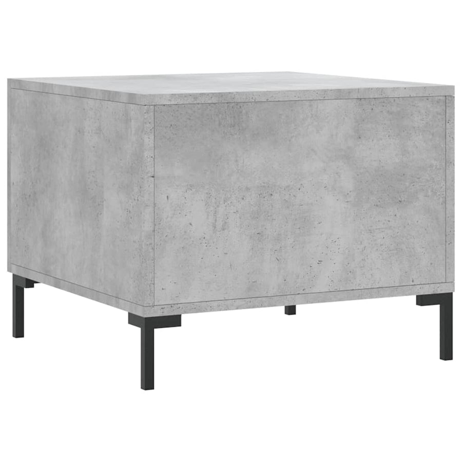Salontafel 50X50X40 Cm Bewerkt Hout 1 Betongrijs