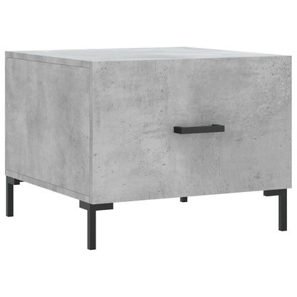 Salontafels 50X50X40 Cm Bewerkt Hout 2 Betongrijs