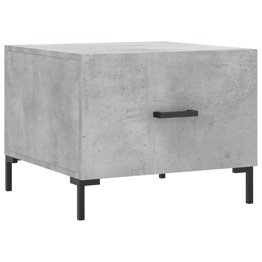 Salontafels 50X50X40 Cm Bewerkt Hout 2 Betongrijs