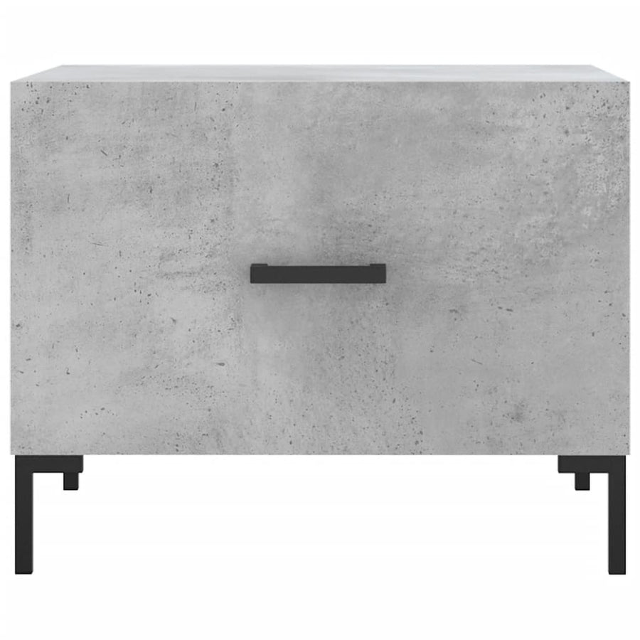 Salontafels 50X50X40 Cm Bewerkt Hout 2 Betongrijs