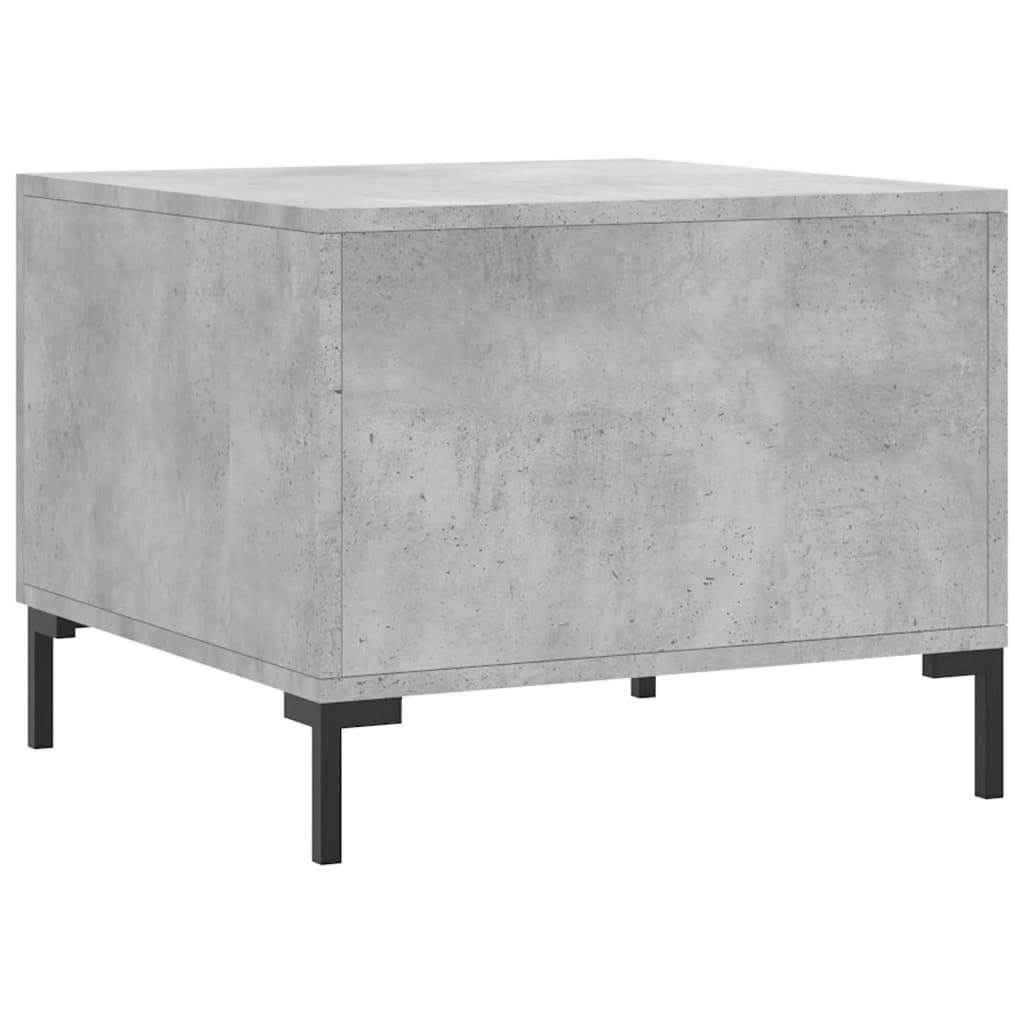 Salontafels 50X50X40 Cm Bewerkt Hout 2 Betongrijs