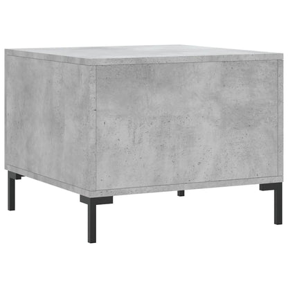 Salontafels 50X50X40 Cm Bewerkt Hout 2 Betongrijs
