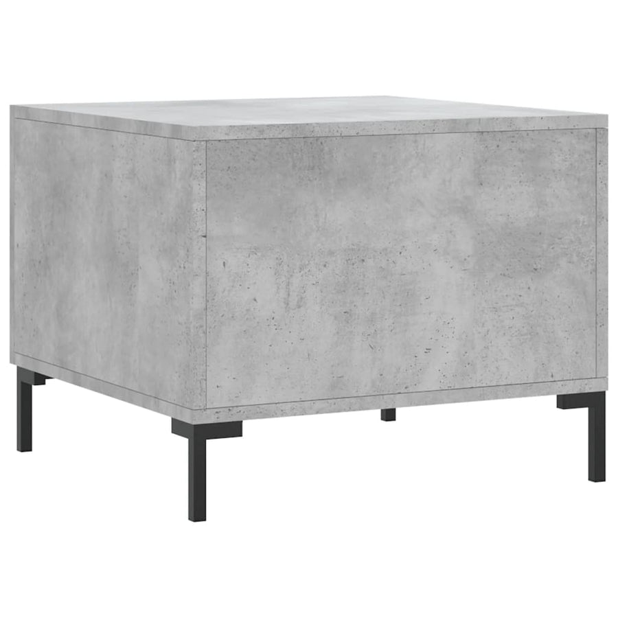 Salontafels 50X50X40 Cm Bewerkt Hout 2 Betongrijs