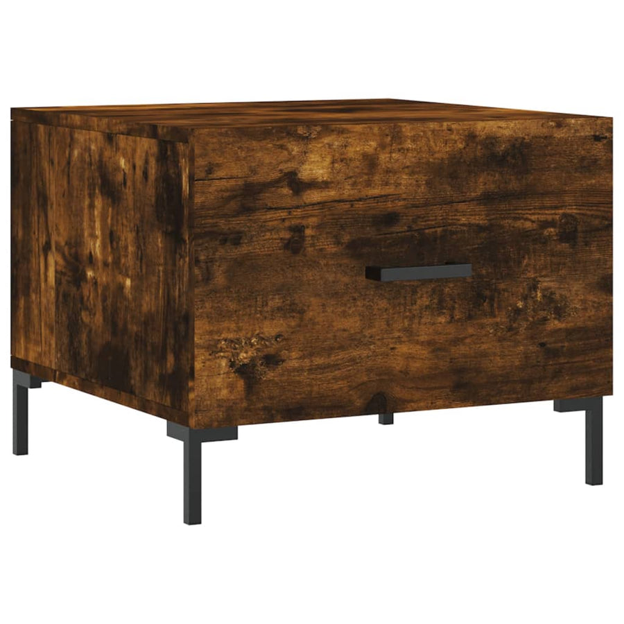 Salontafels 50X50X40 Cm Bewerkt Hout Kleurig 2 Gerookt eiken