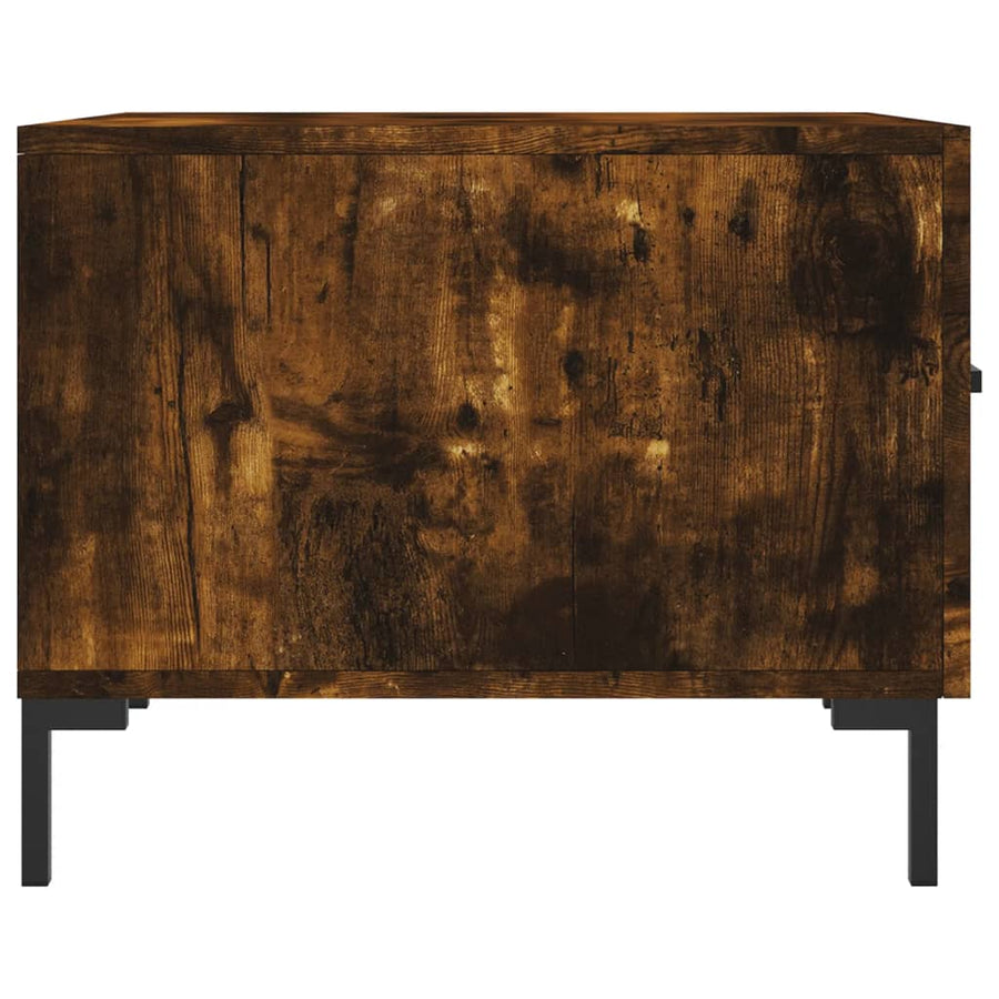 Salontafels 50X50X40 Cm Bewerkt Hout Kleurig 2 Gerookt eiken