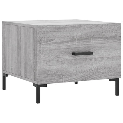Salontafel 50X50X40 Cm Bewerkt Hout Eiken 1 Grijs sonoma