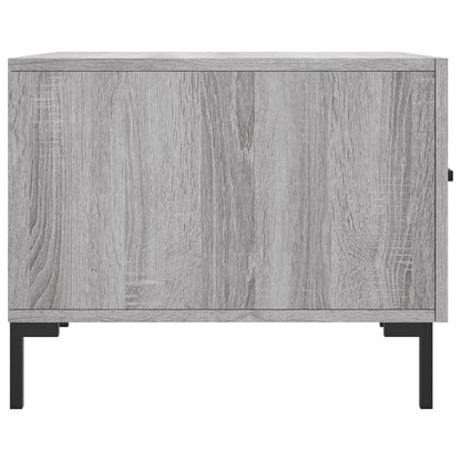 Salontafel 50X50X40 Cm Bewerkt Hout Eiken 1 Grijs sonoma
