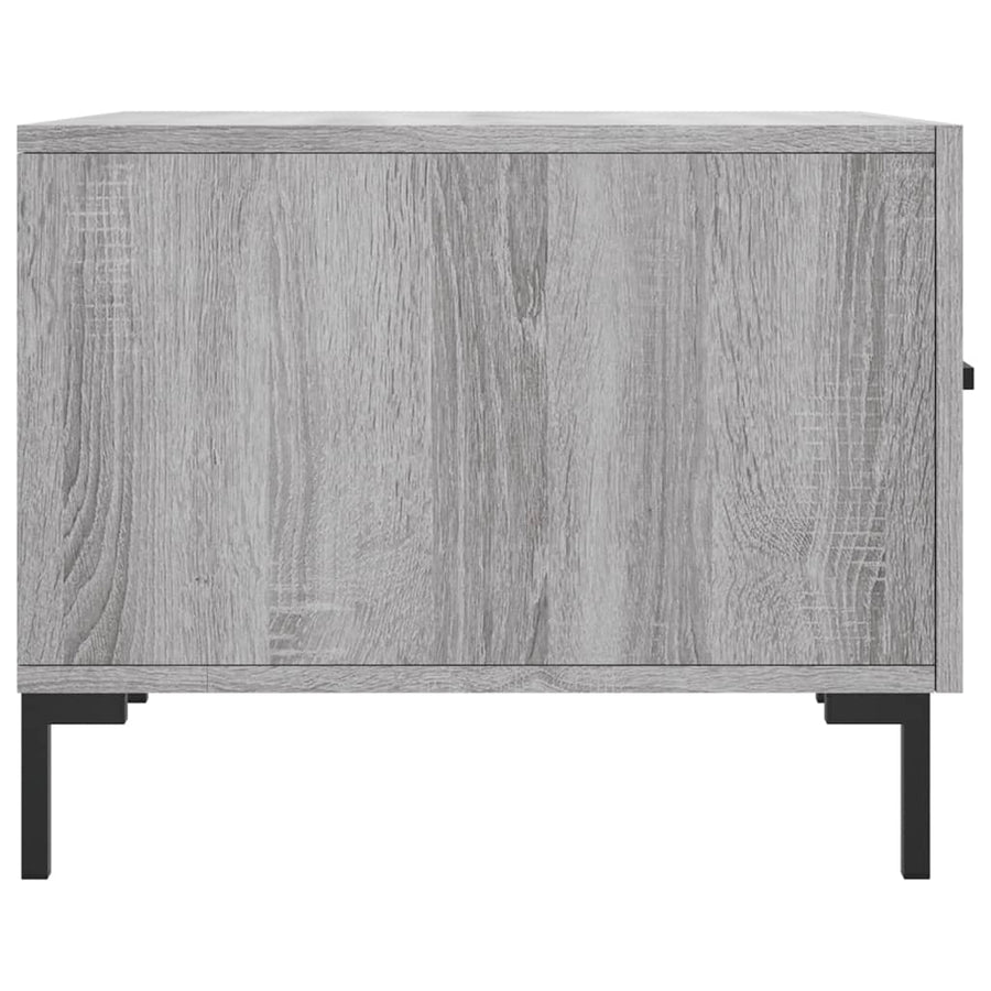 Salontafel 50X50X40 Cm Bewerkt Hout Eiken 1 Grijs sonoma