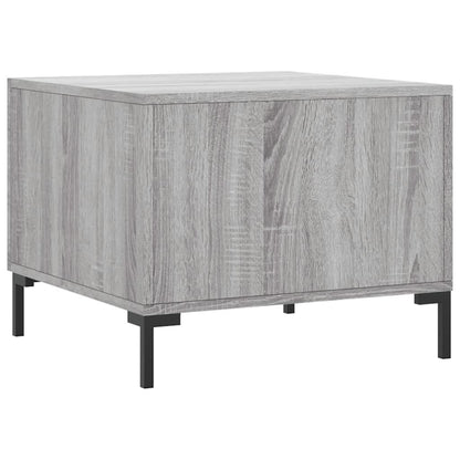 Salontafel 50X50X40 Cm Bewerkt Hout Eiken 1 Grijs sonoma