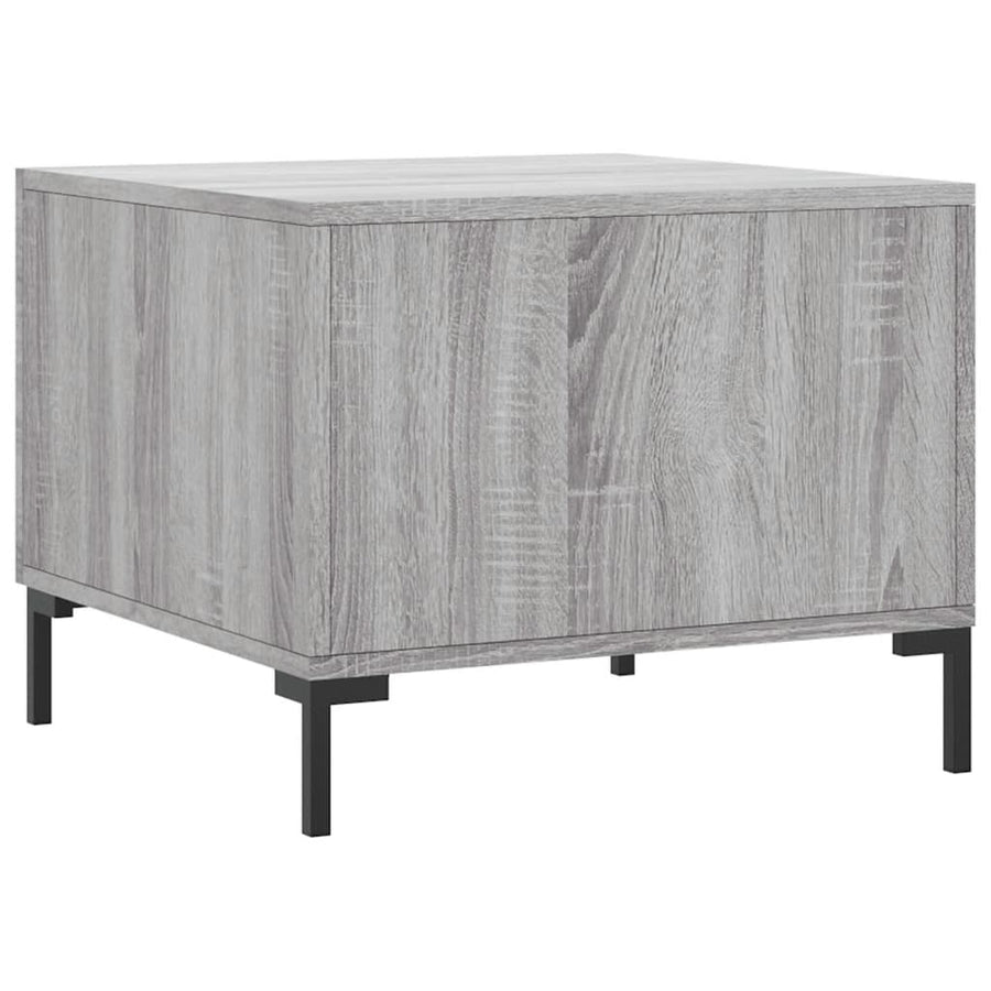 Salontafel 50X50X40 Cm Bewerkt Hout Eiken 1 Grijs sonoma