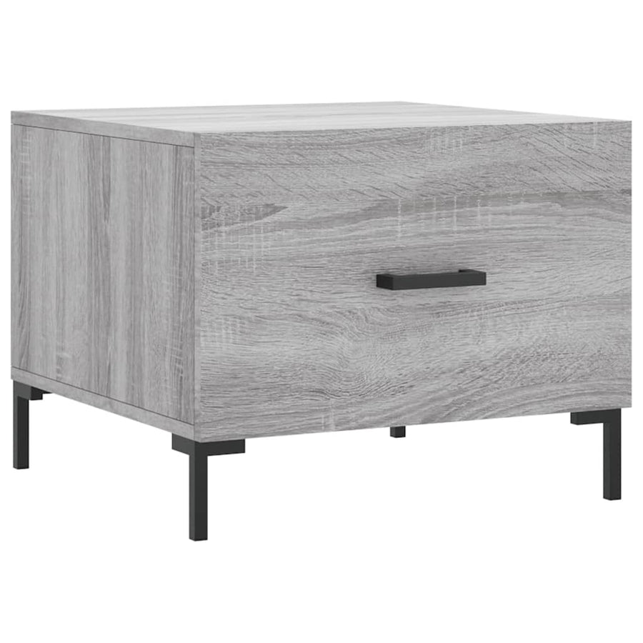 Salontafels 50X50X40 Cm Bewerkt Hout Eiken 2 Grijs sonoma