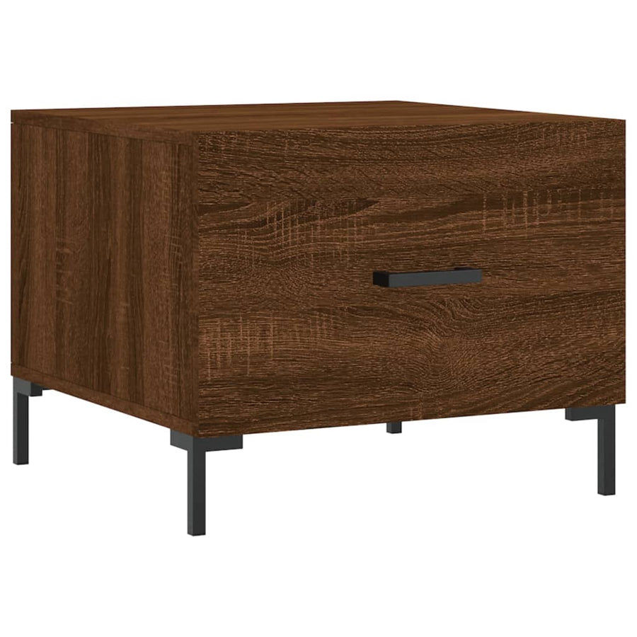 Salontafel 50X50X40 Cm Bewerkt Hout Bruin Eikenkleur 1 Bruineiken