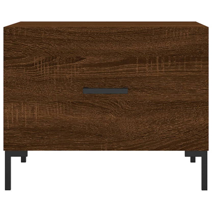 Salontafel 50X50X40 Cm Bewerkt Hout Bruin Eikenkleur 1 Bruineiken