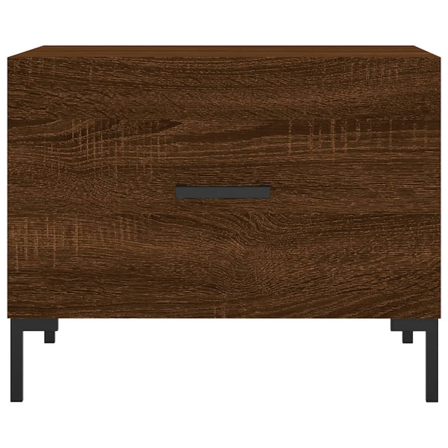 Salontafel 50X50X40 Cm Bewerkt Hout Bruin Eikenkleur 1 Bruineiken