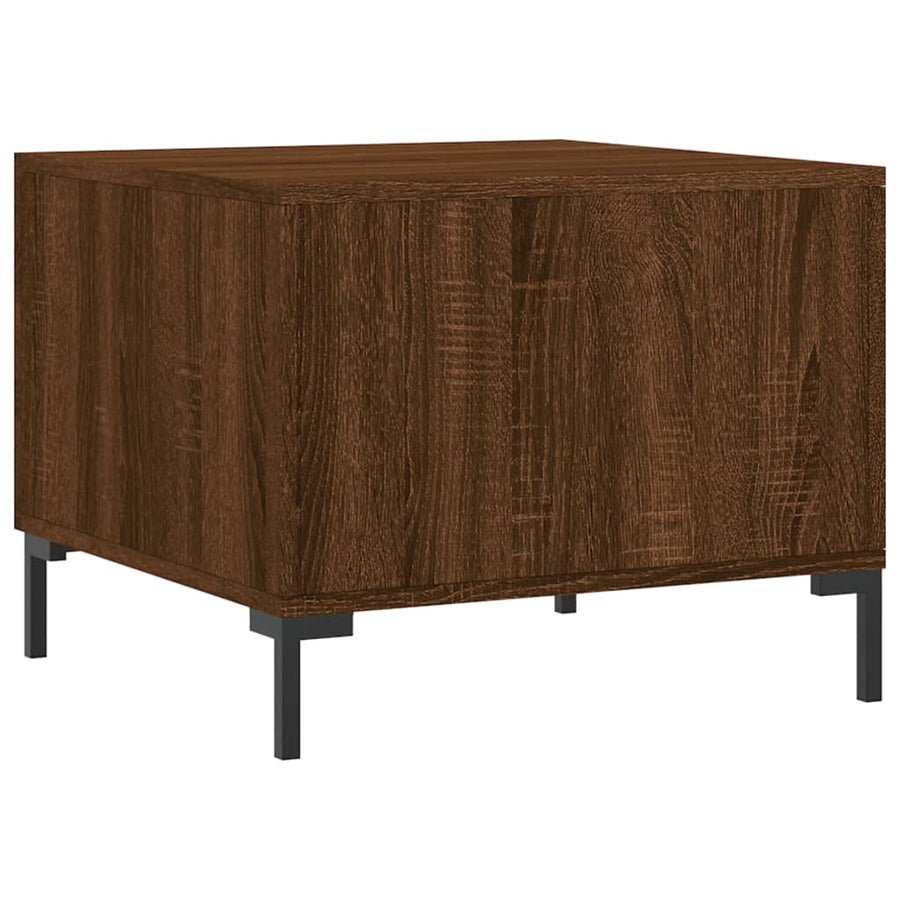 Salontafel 50X50X40 Cm Bewerkt Hout Bruin Eikenkleur 1 Bruineiken