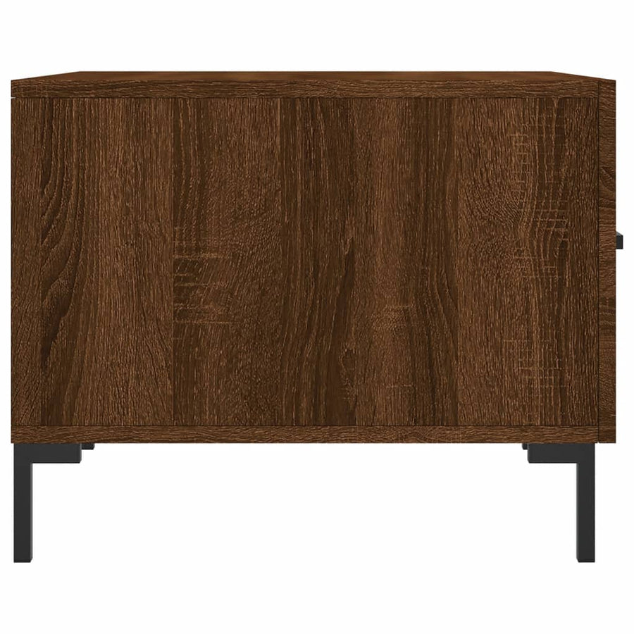 Salontafels 50X50X40 Cm Bewerkt Hout 2 bruin eikenkleur