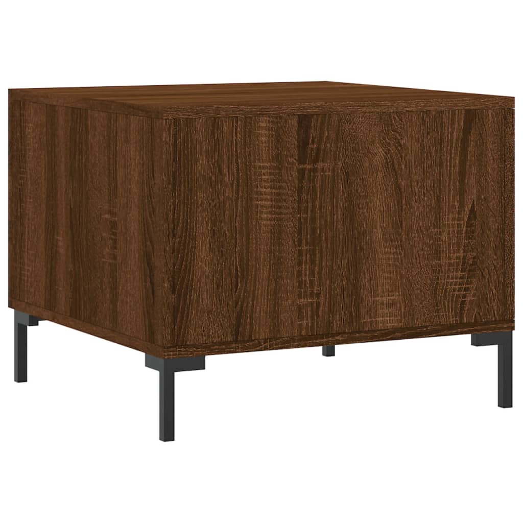 Salontafels 50X50X40 Cm Bewerkt Hout 2 bruin eikenkleur