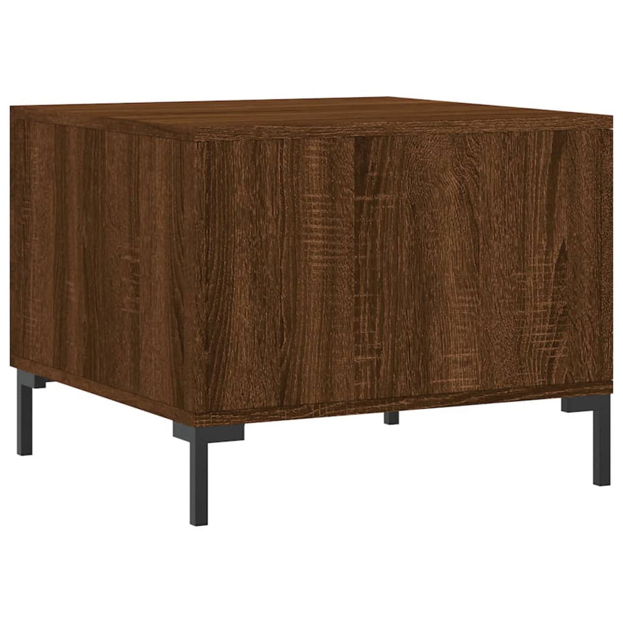 Salontafels 50X50X40 Cm Bewerkt Hout 2 bruin eikenkleur