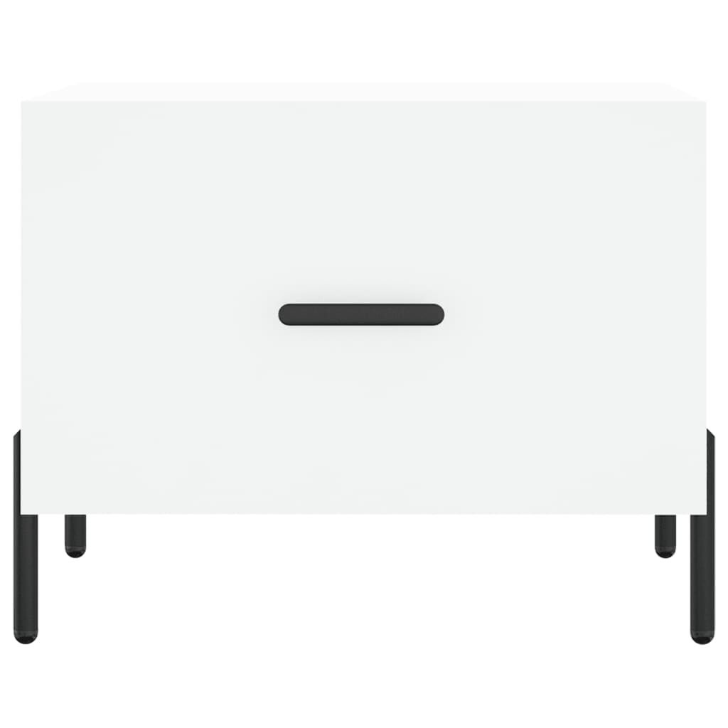 Salontafels 50X50X40 Cm Bewerkt Hout 2 Wit