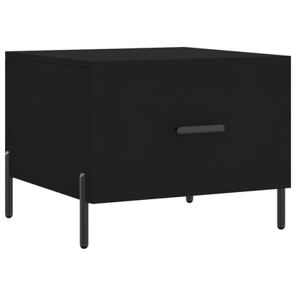 Salontafel 50X50X40 Cm Bewerkt Hout 1 Zwart