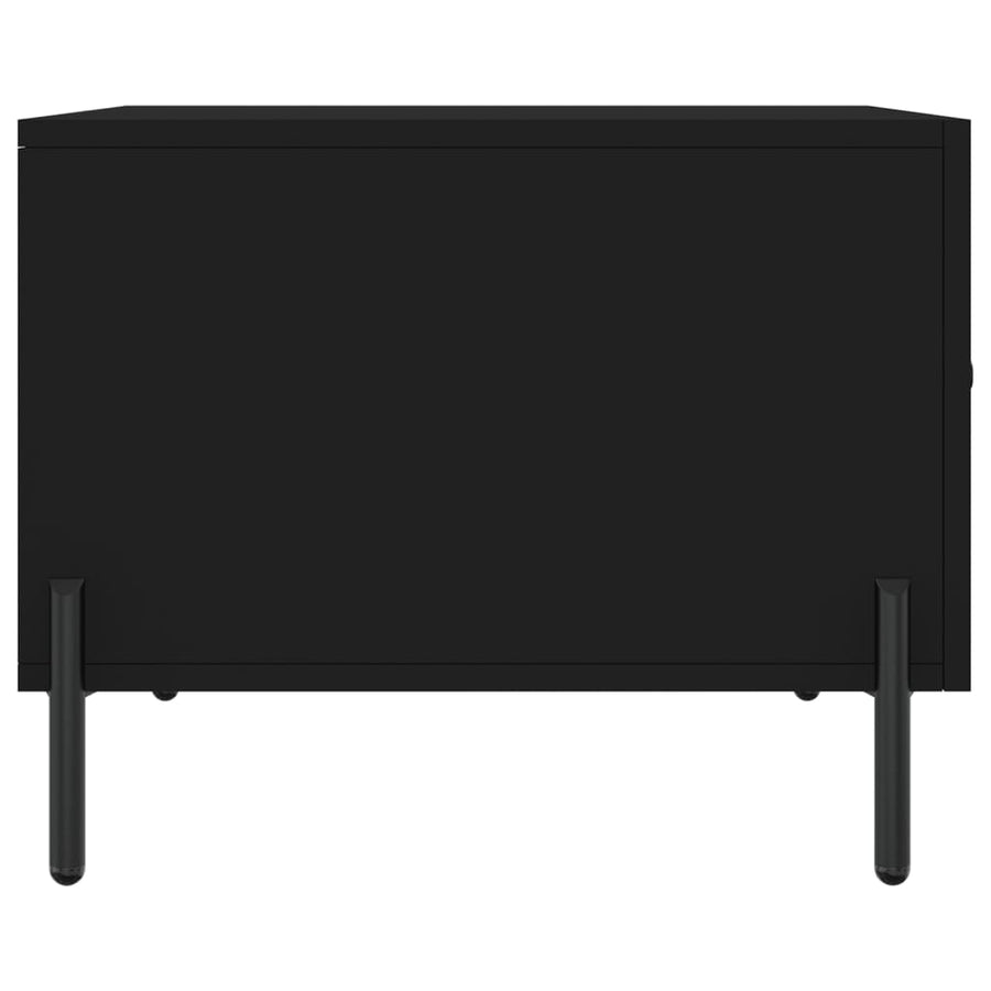 Salontafel 50X50X40 Cm Bewerkt Hout 1 Zwart