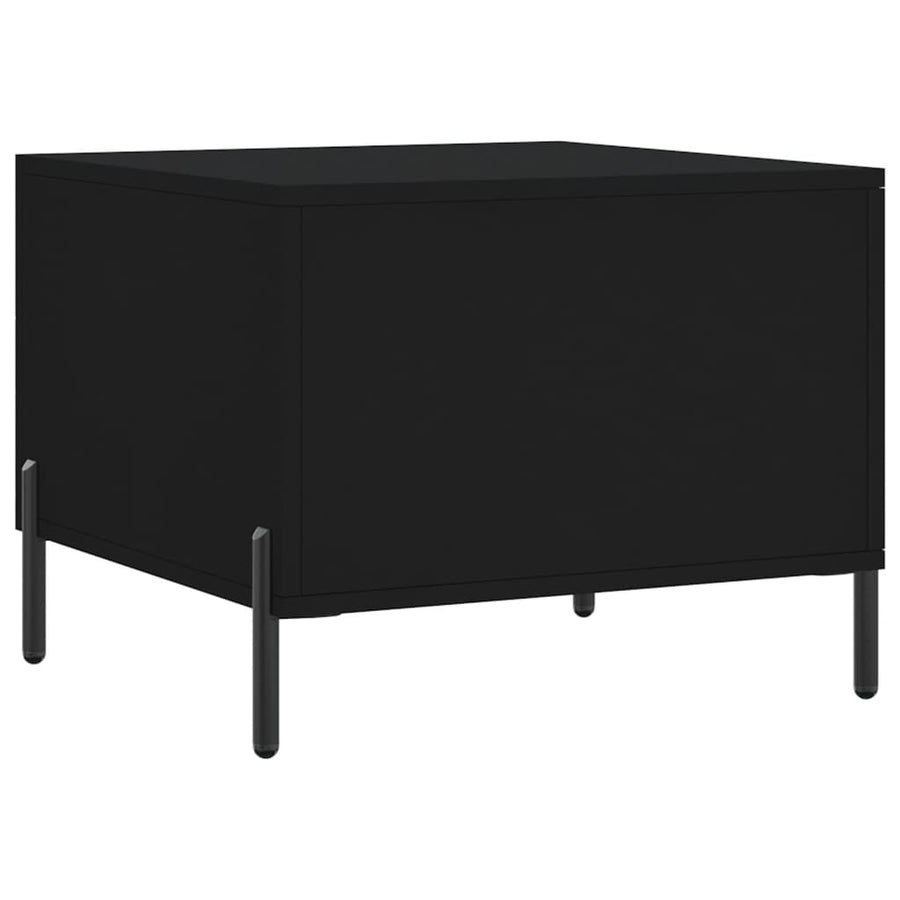 Salontafel 50X50X40 Cm Bewerkt Hout 1 Zwart