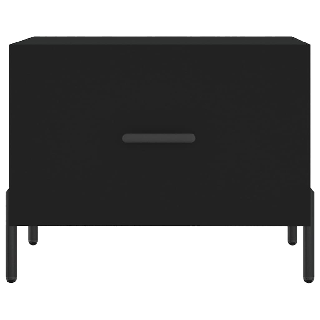 Salontafels 50X50X40 Cm Bewerkt Hout 2 Zwart