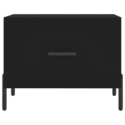 Salontafels 50X50X40 Cm Bewerkt Hout 2 Zwart