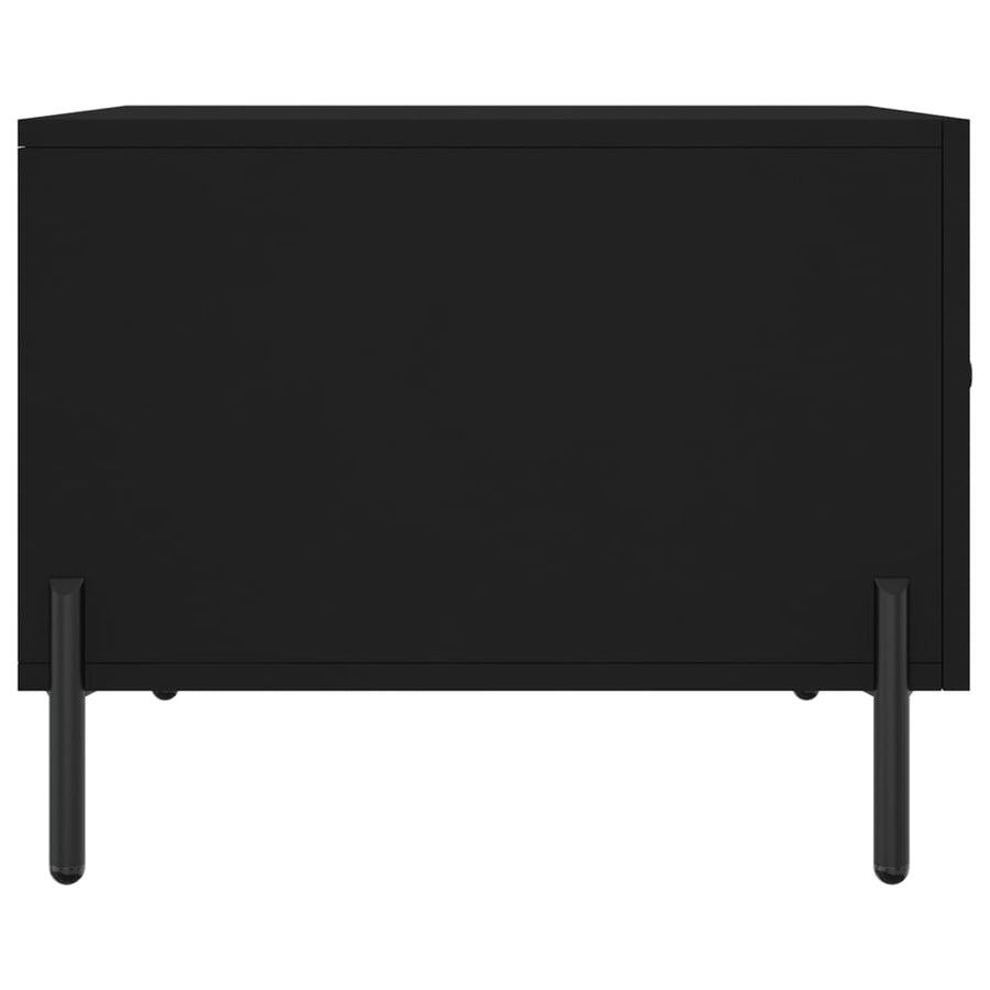 Salontafels 50X50X40 Cm Bewerkt Hout 2 Zwart