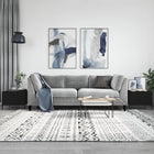 Coffee tables 2 pcs 50x50x40 cm treated wood black