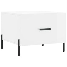 Salontafel 50X50X40 Cm Bewerkt Hout 1 Hoogglans wit