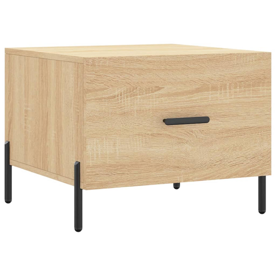Salontafel 50X50X35 Cm Bewerkt Hout Kleurig 1 Sonoma eiken