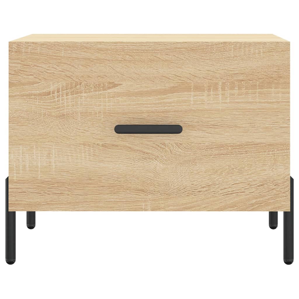 Salontafel 50X50X35 Cm Bewerkt Hout Kleurig 1 Sonoma eiken