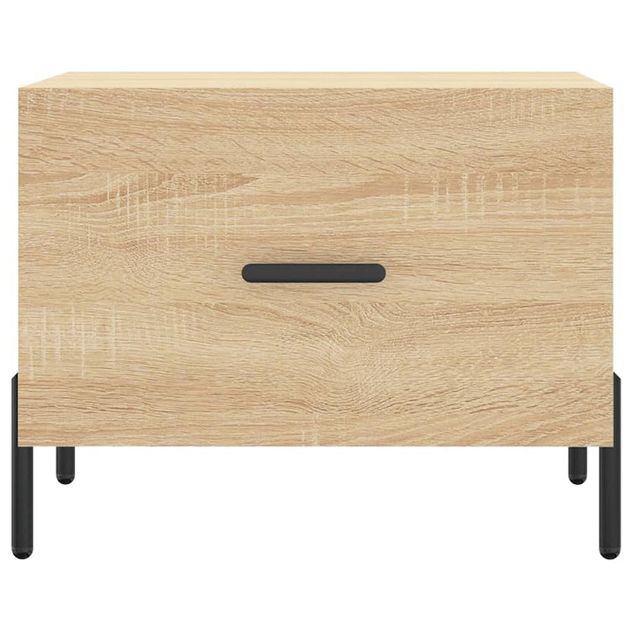 Salontafel 50X50X35 Cm Bewerkt Hout Kleurig 1 Sonoma eiken