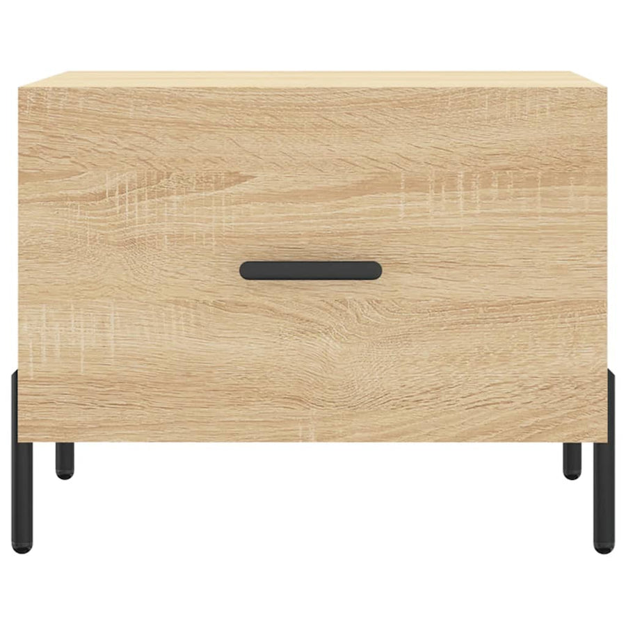 Salontafels 50X50X40 Cm Bewerkt Hout Kleurig 2 Sonoma eiken
