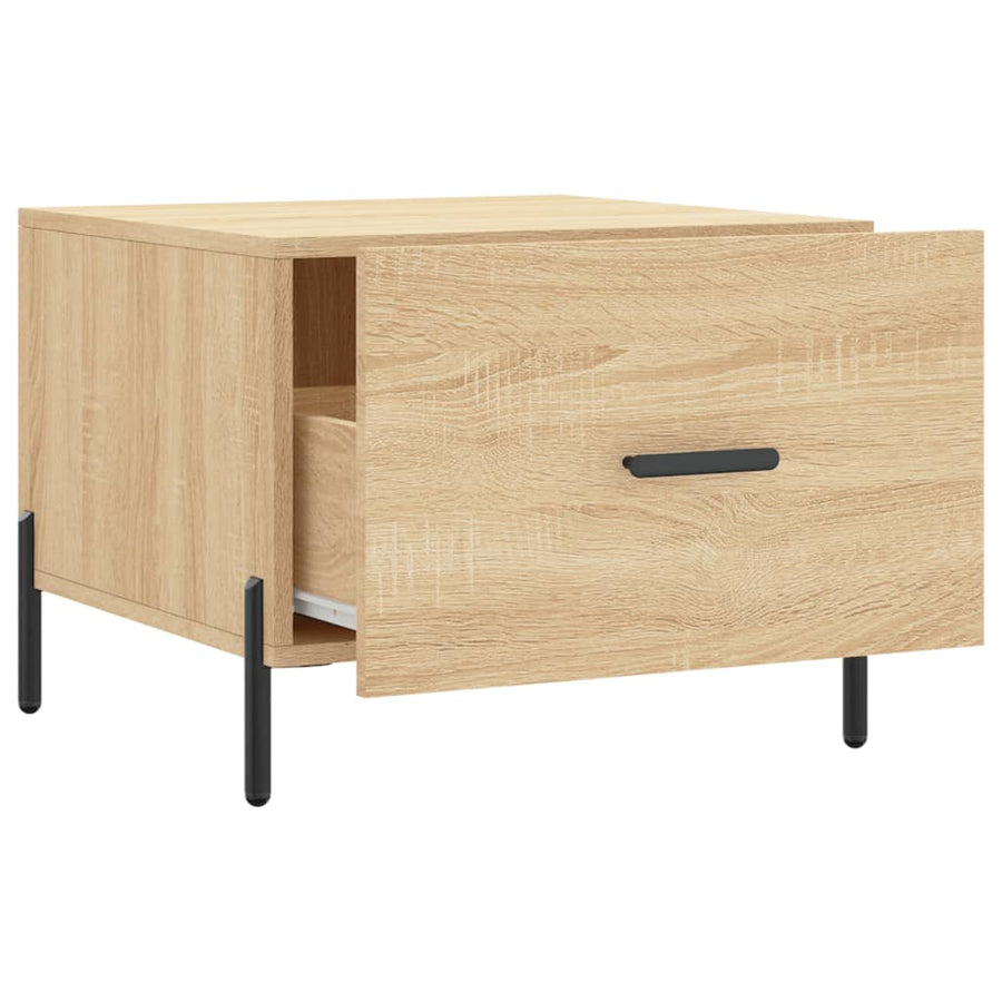 Salontafels 50X50X40 Cm Bewerkt Hout Kleurig 2 Sonoma eiken