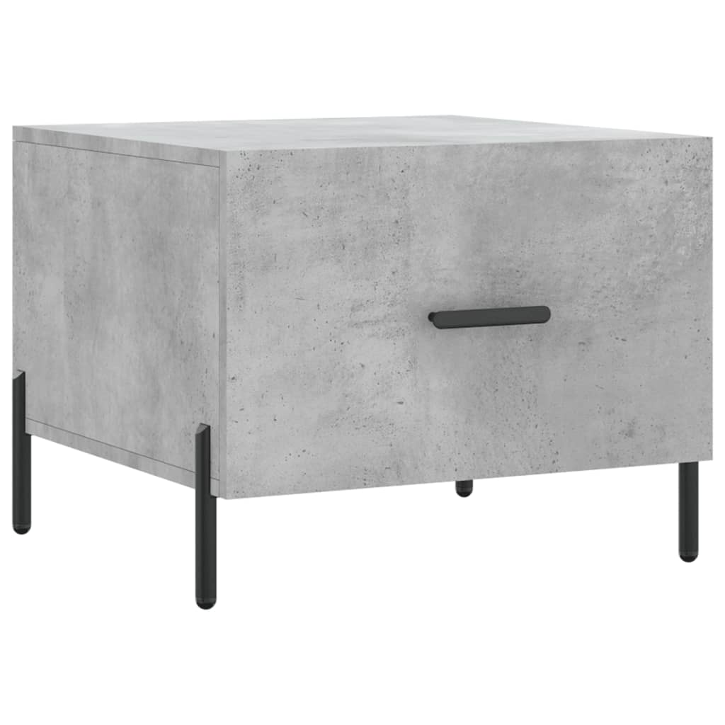 Salontafel 50X50X40 Cm Bewerkt Hout 1 Betongrijs