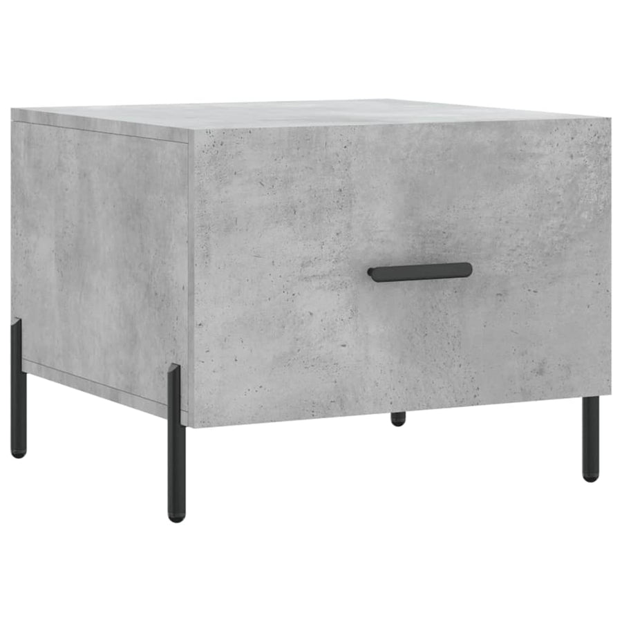 Salontafel 50X50X40 Cm Bewerkt Hout 1 Betongrijs