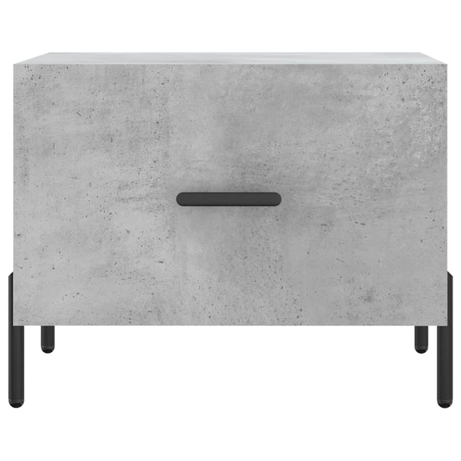 Salontafel 50X50X40 Cm Bewerkt Hout 1 Betongrijs