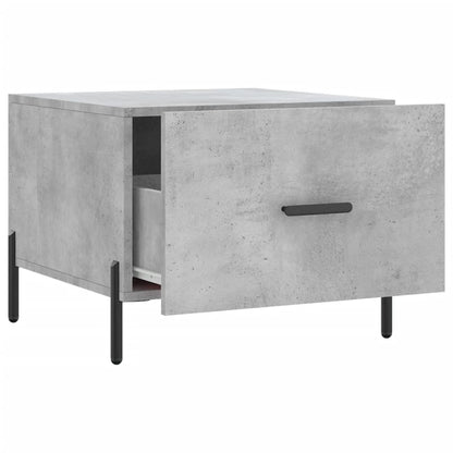 Salontafel 50X50X40 Cm Bewerkt Hout 1 Betongrijs