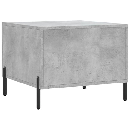 Salontafel 50X50X40 Cm Bewerkt Hout 1 Betongrijs