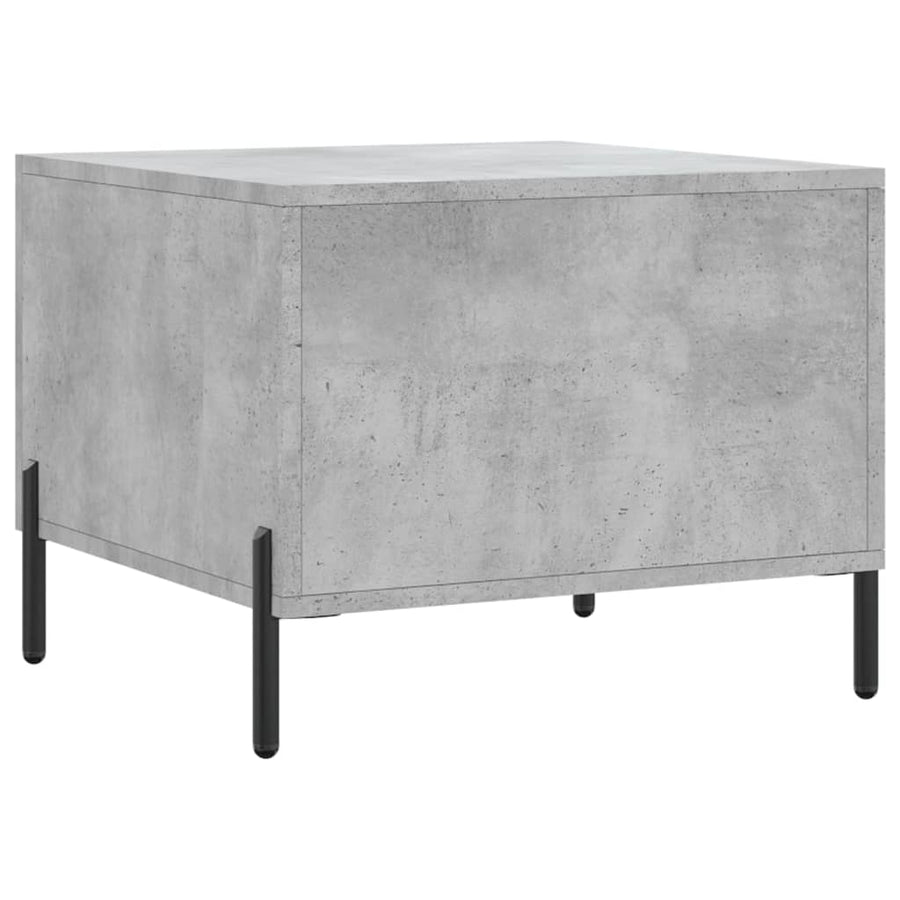 Salontafel 50X50X40 Cm Bewerkt Hout 1 Betongrijs