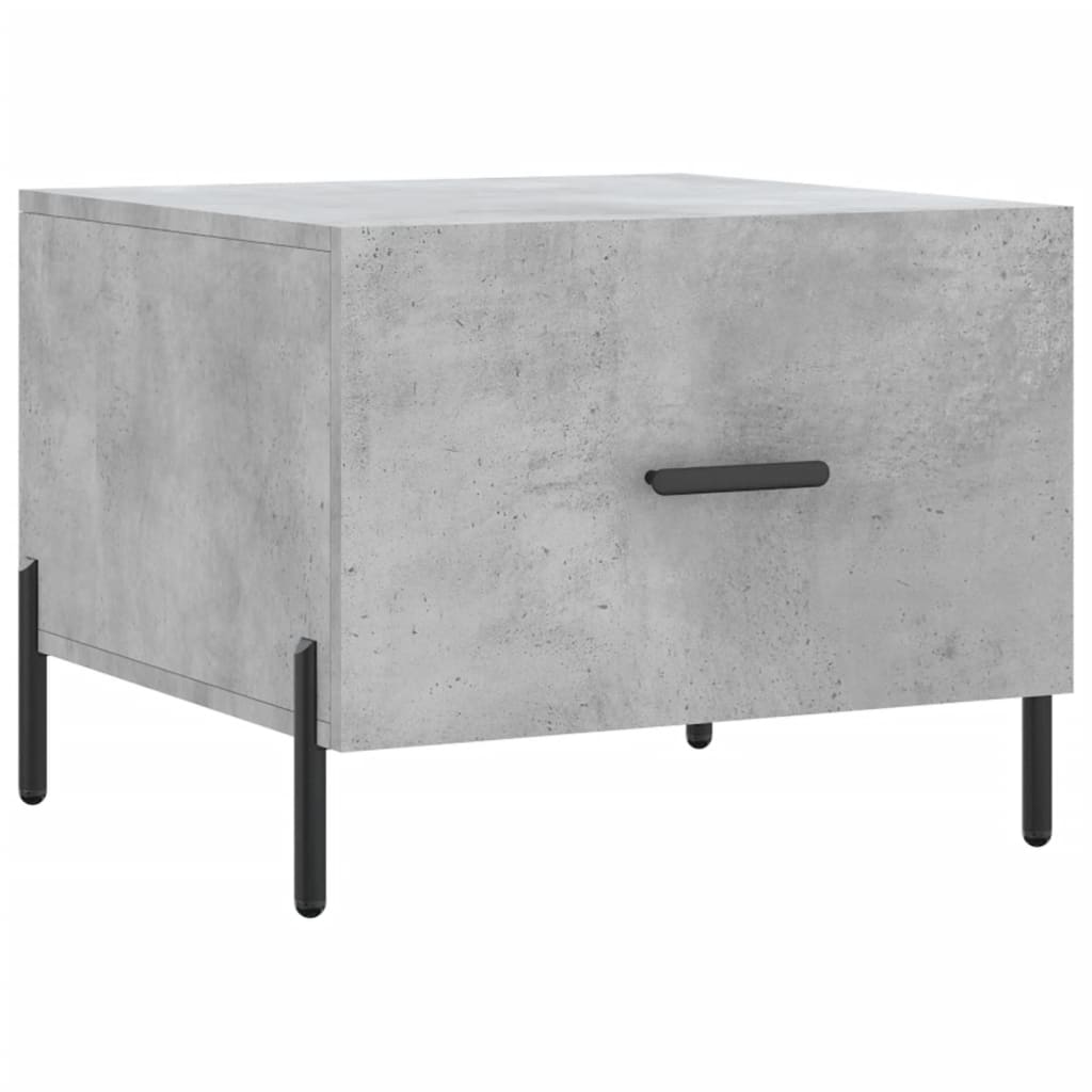 Salontafels 50X50X40 Cm Bewerkt Hout 2 Betongrijs