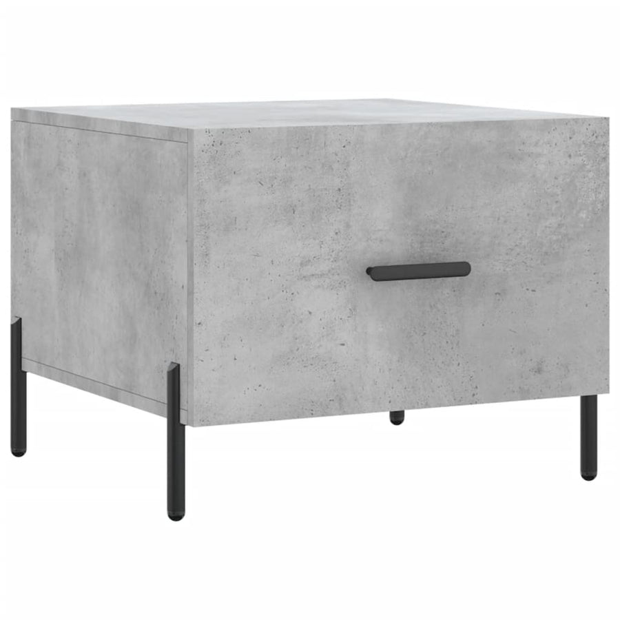 Salontafels 50X50X40 Cm Bewerkt Hout 2 Betongrijs
