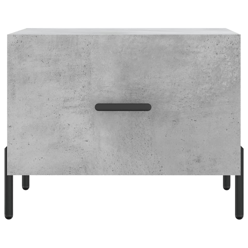 Salontafels 50X50X40 Cm Bewerkt Hout 2 Betongrijs